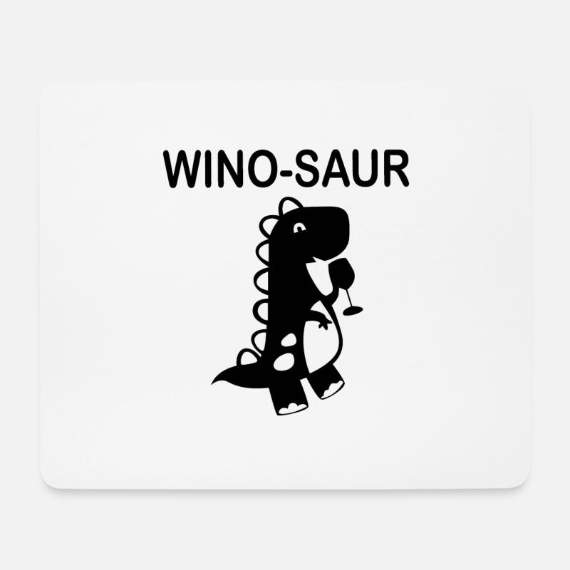 WINO SAUR - Mousepad (Querformat) - Weiß