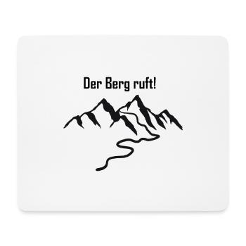 Der Berg ruft! - Mousepad (Querformat) - Weiß - Vorne