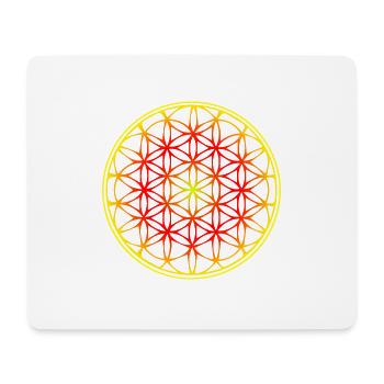 Idée de cadeau symbole Merkaba fleur de vie - Tapis de souris (format paysage) - blanc - Devant