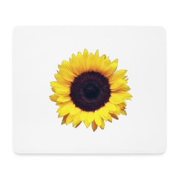Tournesol - Tapis de souris (format paysage) - blanc - Devant