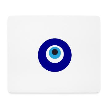 Böser Blick - Mousepad (Querformat) - Weiß - Vorne