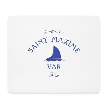 saint maxime var bateau cadeau 83 t-shirt sweat - Tapis de souris (format paysage) - blanc - Devant