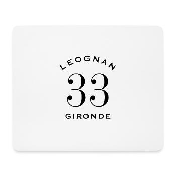 leognan 33 gironde cadeau t-shirt sweat casquette - Tapis de souris (format paysage) - blanc - Devant