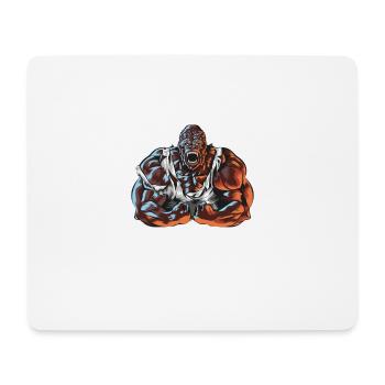 gorilla workout never quit - Mouse Pad (horizontal) - white - Front