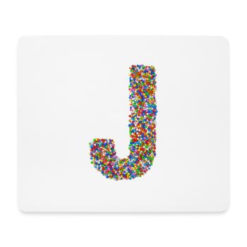 J - Tapis de souris (format paysage) - blanc - Devant
