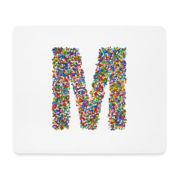 M - Mousepad (Querformat) - Weiß - Vorne