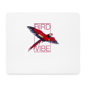 Perroquet rouge - OISEAU VIBE - Tapis de souris (format paysage) - blanc - Devant