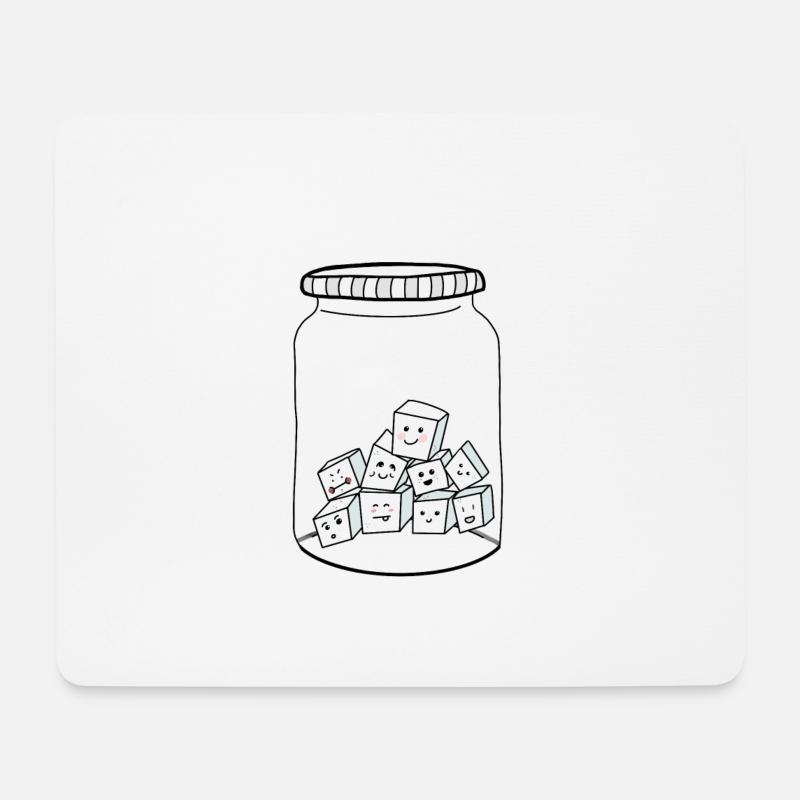 cute sugar - Mousepad (Querformat) - Weiß