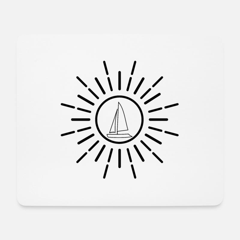 sun sail - Mouse Pad (horizontal) - white