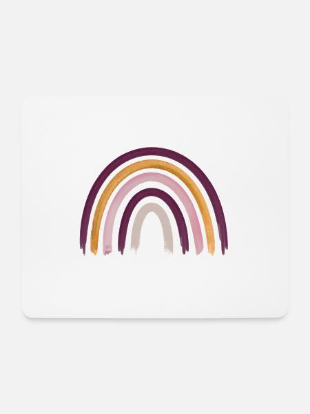 Regenbogen Boho Rainbow Baby Mädchen - Mousepad (Querformat) - Weiß