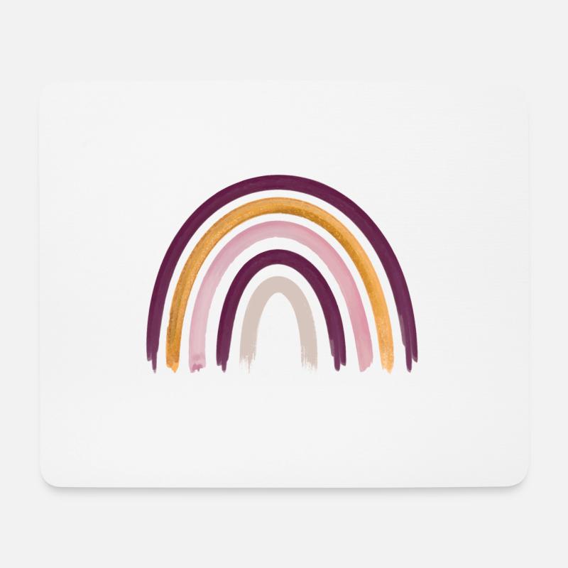 Regenbogen Boho Rainbow Baby Mädchen - Mousepad (Querformat) - Weiß