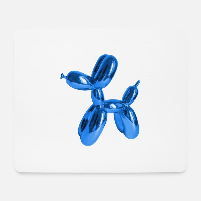 Ballon Blau Hund | Hundeliebhaber Hundebesitzer - Mousepad (Querformat) - Weiß