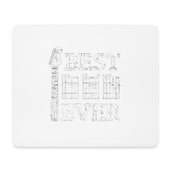 Best Dad Ever Shirt DAD Akkord Gitarrist Vatertag - Mousepad (Querformat) - Weiß - Vorne