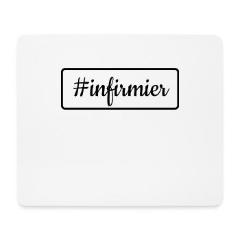 Infirmier - Tapis de souris (format paysage) - blanc - Devant