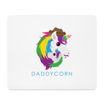 Papa licorne papa Idée cadeau drôle - Tapis de souris (format paysage) - blanc - Devant