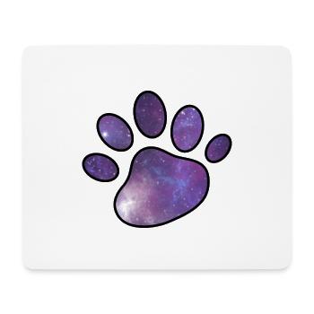 Pet Universum Hundepfote - Mousepad (Querformat) - Weiß - Vorne