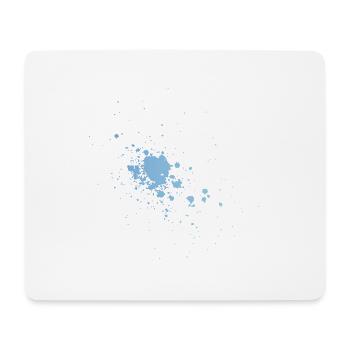 Color Blob Splash Painter Gift Idée d'art coloré - Tapis de souris (format paysage) - blanc - Devant