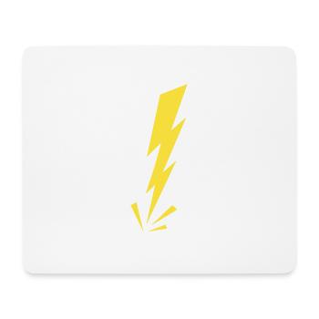 Blitz-Donner Blitz Wütende Warnung Geschenkidee - Mousepad (Querformat) - Weiß - Vorne
