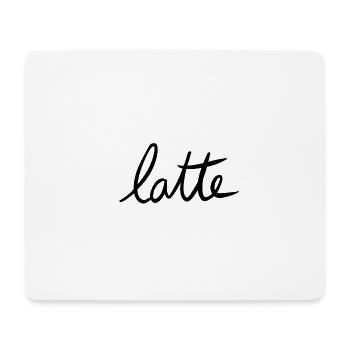 Latte / Cute Coffee Dates - Mouse Pad (horizontal) - white - Front