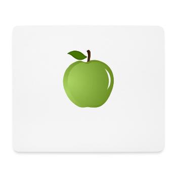 Green apple - Mouse Pad (horizontal) - white - Front