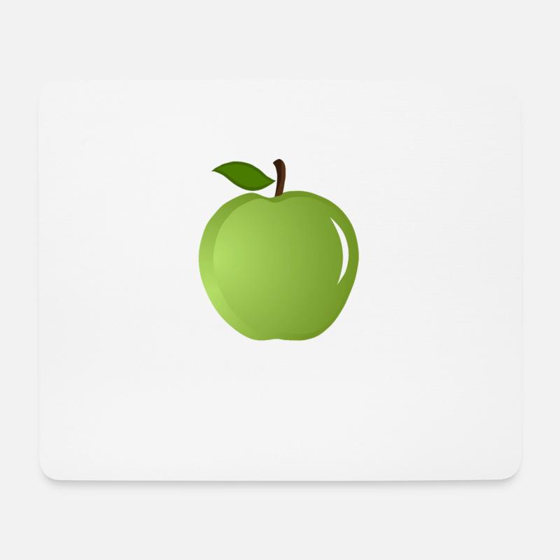 Grüner Apfel - Mousepad (Querformat) - Weiß