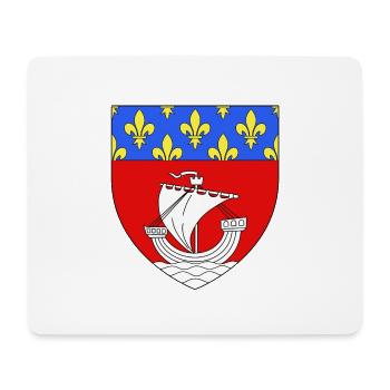 Blason paris 75 - Tapis de souris (format paysage) - blanc - Devant