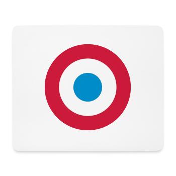 Dreifarbige Kokarde Frankreich - Mousepad (Querformat) - Weiß - Vorne