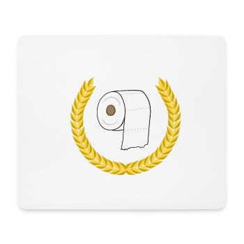 Papier toilette Corona Covid19 Virus - Tapis de souris (format paysage) - blanc - Devant