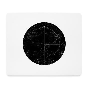 fibonacci Spirale - Mousepad (Querformat) - Weiß - Vorne