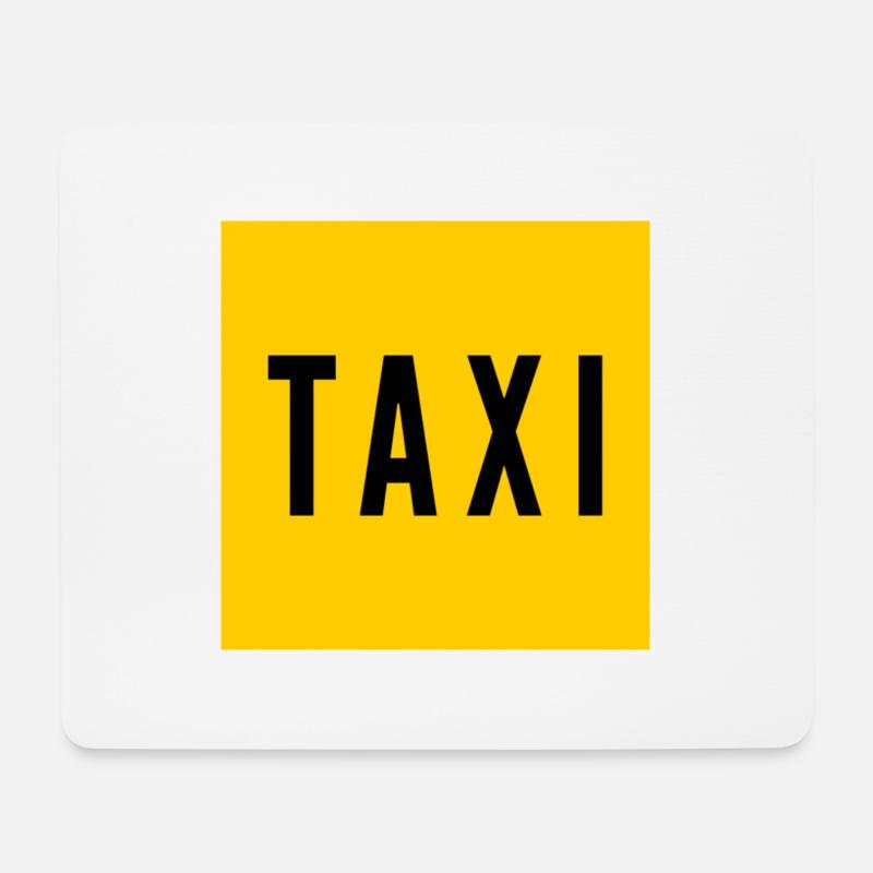 Taxi - Mousepad (Querformat) - Weiß