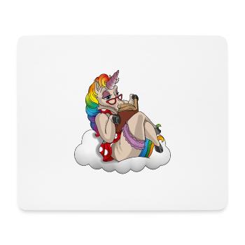 Read unicorn bookworm | I am a unicorn book - Mouse Pad (horizontal) - white - Front