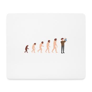 Evolution dad and baby New dad gift idea - Mouse Pad (horizontal) - white - Front