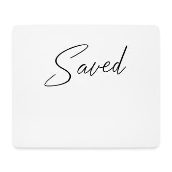 saved Jesus Christ saved God - Mouse Pad (horizontal) - white - Front