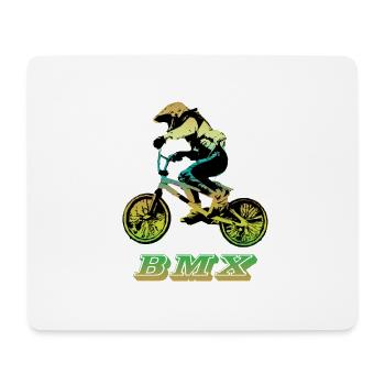 BMX Mountainbike - Mousepad (Querformat) - Weiß - Vorne