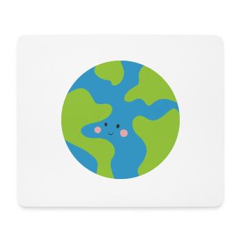 Erde - Mousepad (Querformat) - Weiß - Vorne