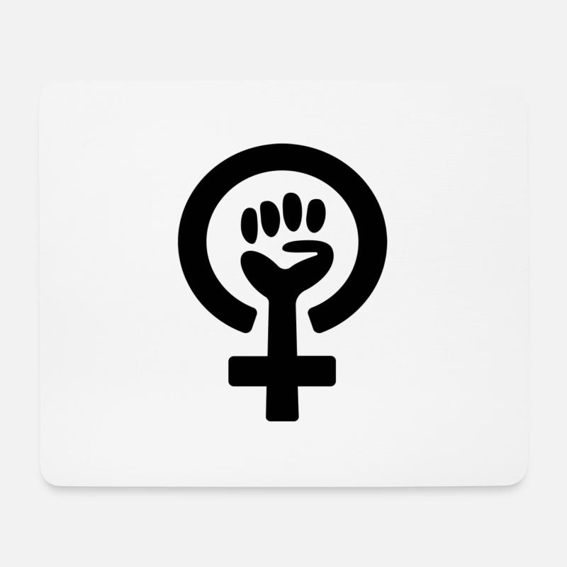 Frauenpower - Mousepad (Querformat) - Weiß
