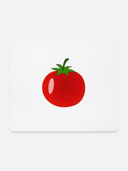Tomate - Mousepad (Querformat) - Weiß