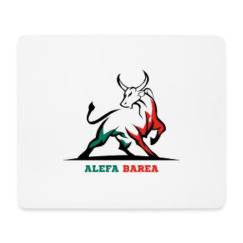 ALEFA BAREA - Tapis de souris (format paysage) - blanc - Devant