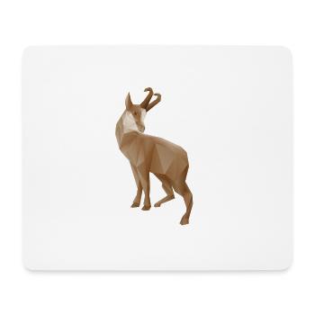 Gams - Mousepad (Querformat) - Weiß - Vorne