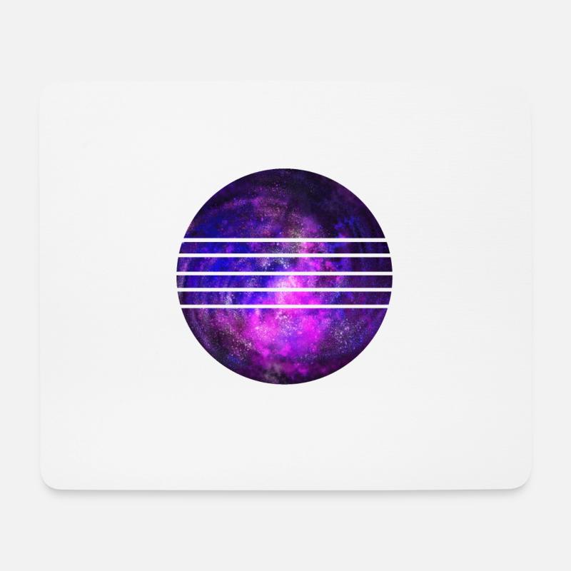 Galaxie - Mousepad (Querformat) - Weiß