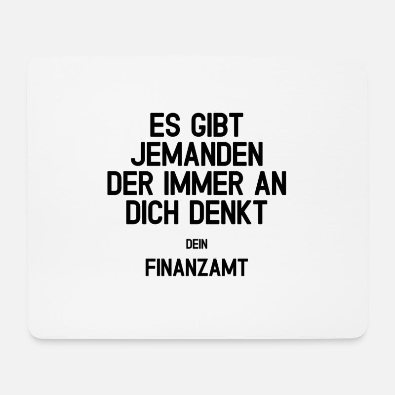 Finanzamtdesign ohne bundesadler schwarz - Mousepad (Querformat) - Weiß