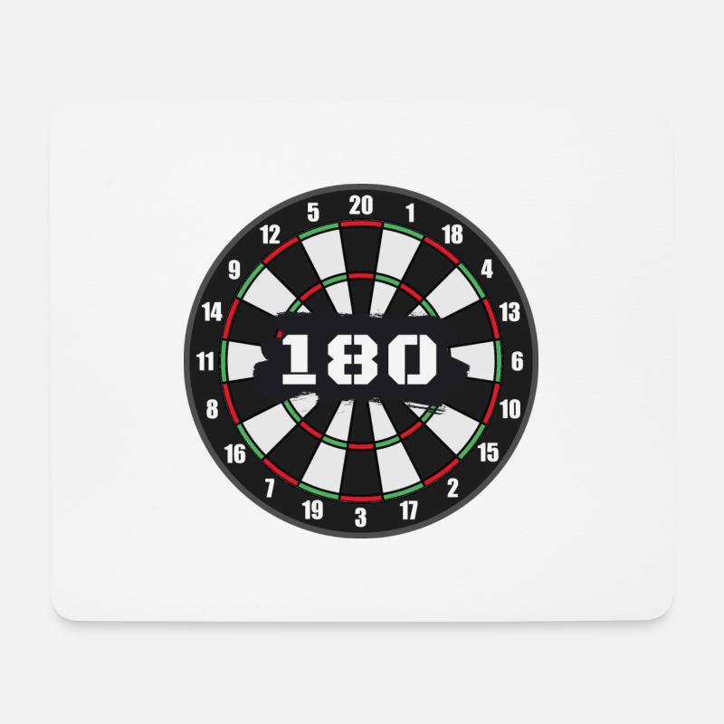 dart - Mousepad (Querformat) - Weiß