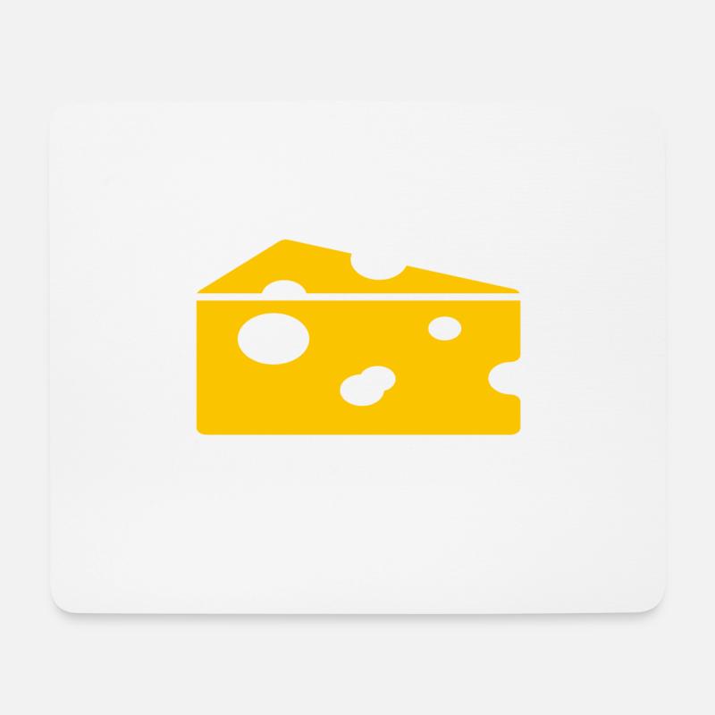 Käse - Mousepad (Querformat) - Weiß