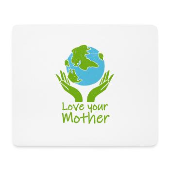 Jour de la terre aime votre cadeau d'amant de mère nature - Tapis de souris (format paysage) - blanc - Devant