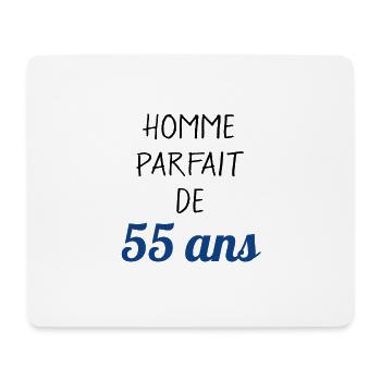 homme parfait de 55 ans cadeau saint valentin - Tapis de souris (format paysage) - blanc - Devant