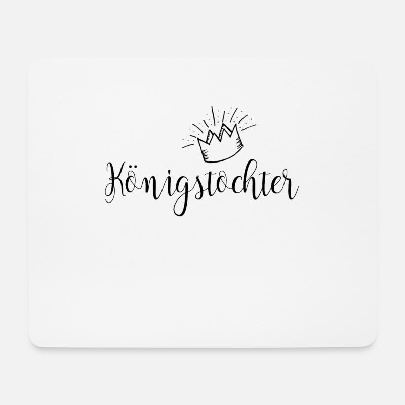 Königstochter Jesus Christlich - Mousepad (Querformat) - Weiß