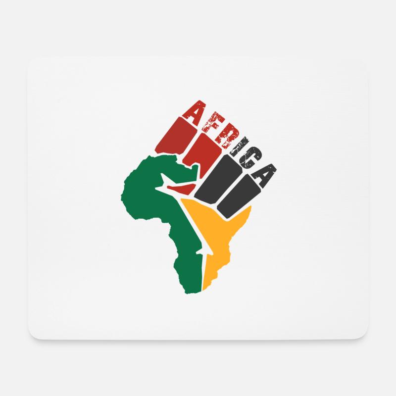 Afrique - Tapis de souris (format paysage) - blanc