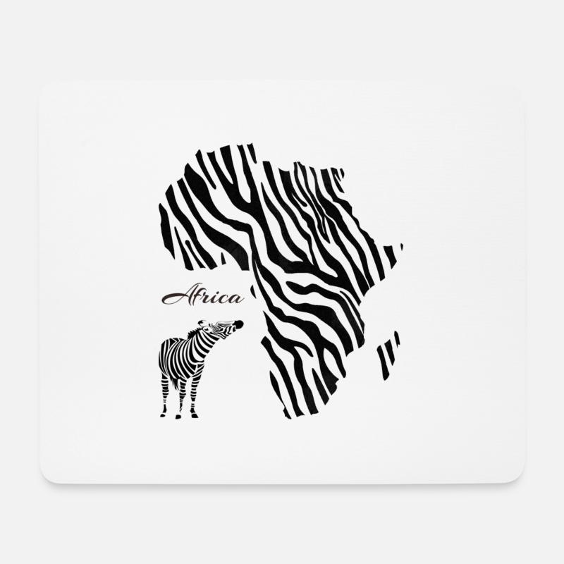Afrika - Mousepad (Querformat) - Weiß