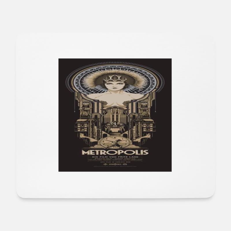 Kultfilm METROPOLIS 1927, Fritz Lang - Mousepad (Querformat) - Weiß