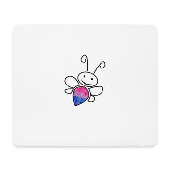Bisexuelle Biene Bine Design Schwarz - Mousepad (Querformat) - Weiß - Vorne